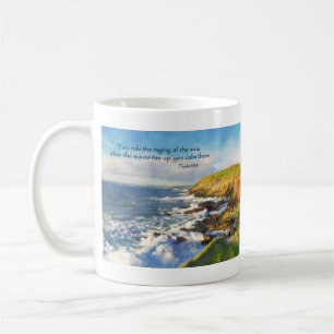 Psalm 89:9 Cliffs at Galley Head, Cork Ireland Coffee Mug
