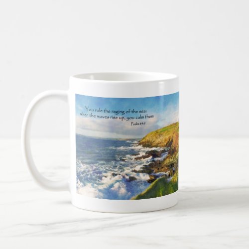 Psalm 899 Cliffs at Galley Head Cork Ireland Coffee Mug