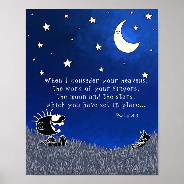 Psalm 8:3 poster (Front)