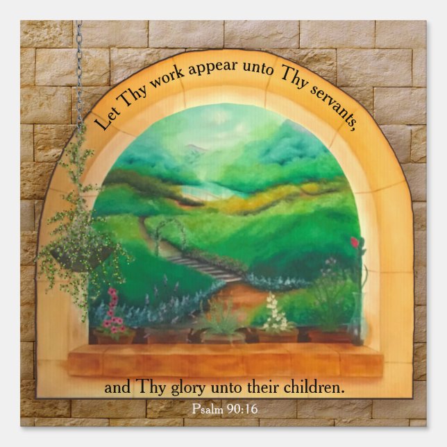 Psalm 90:16  sign (Front)
