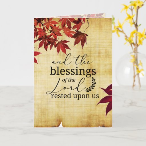 PSALM 90:17 Blessings Of The Lord Rested Upon Us Card | Zazzle