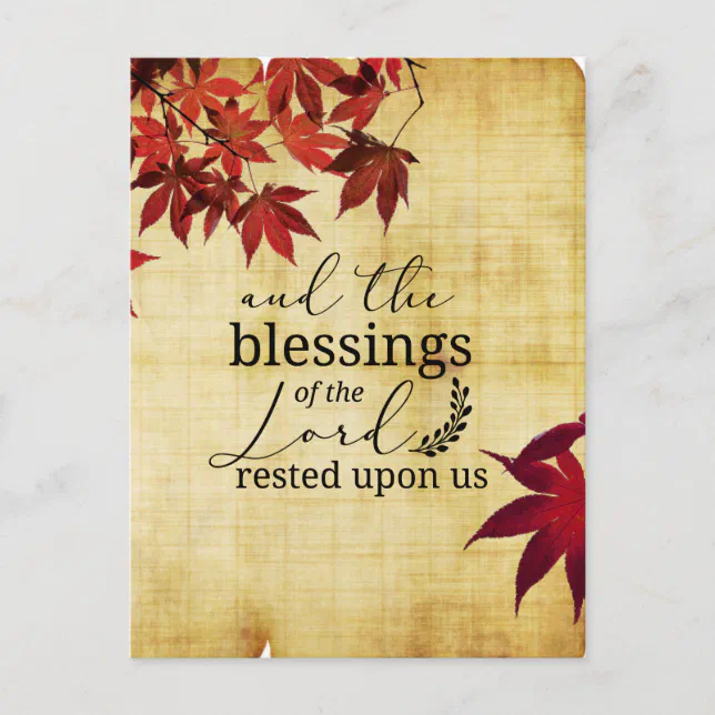 PSALM 90:17 Blessings Of The Lord Rested Upon Us Postcard | Zazzle