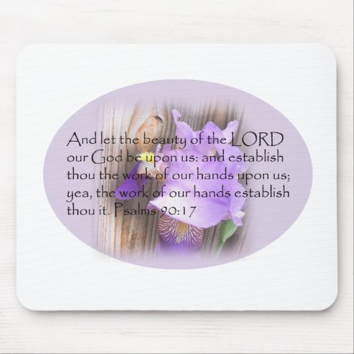 Psalm 9017 KJV Bible verse Mouse Pad