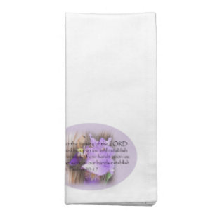 Psalm 90:17 KJV Bible verse Napkin