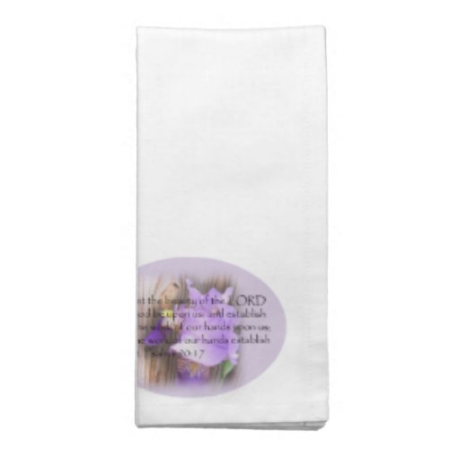 Psalm 9017 KJV Bible verse Napkin