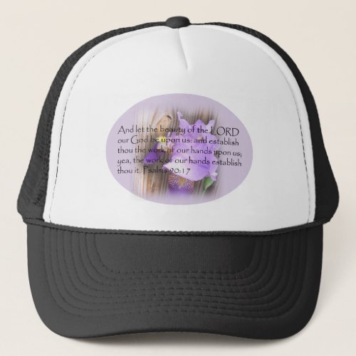 Psalm 9017 KJV Bible verse Trucker Hat