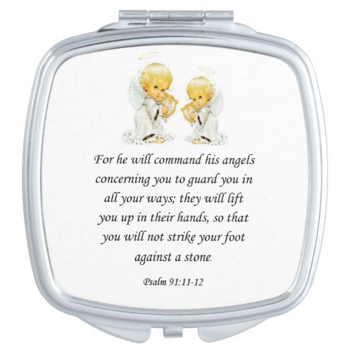 Psalm 9111_12 Square Compact Mirror