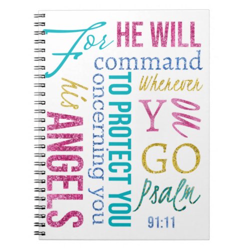 Psalm 9111 Angel Scripture Prayer Journal Sermon