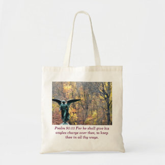 Psalm 91:11 angle in autumn woods bag