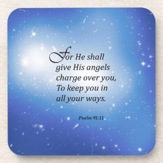Psalm 91:11 drink coaster
