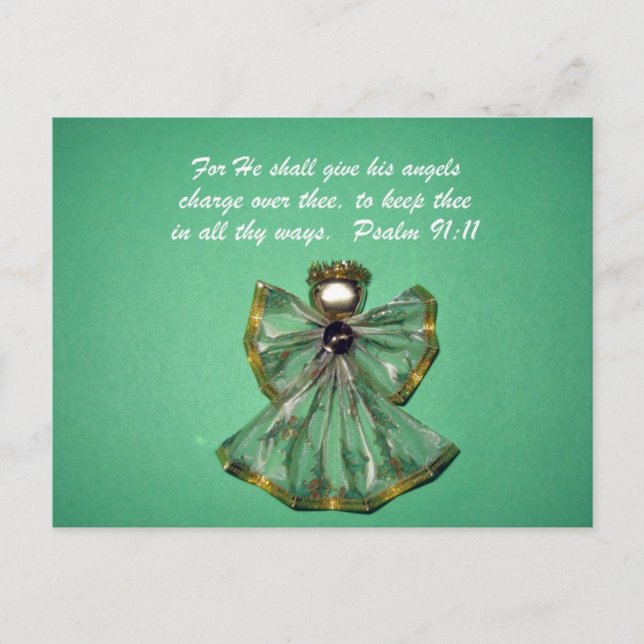 Psalm 91:11 postcard (Front)