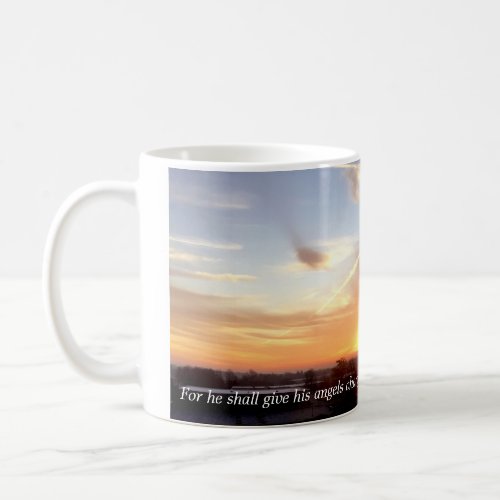 Psalm 9111 sunrise coffee mug