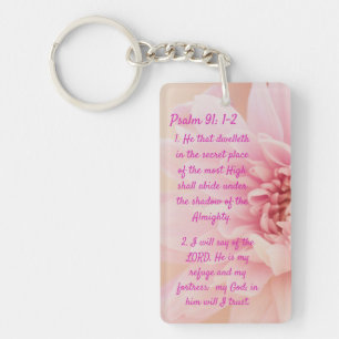 Psalm 91:1-2  keychain