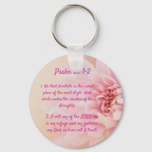 Psalm 91:1-2  keychain