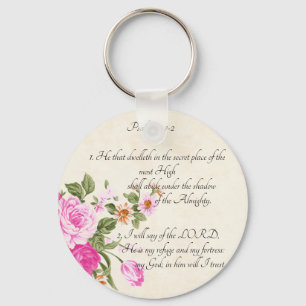 Psalm 91:1-2   keychain