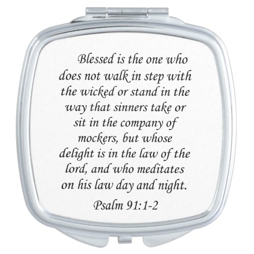 Psalm 911_2 Square Compact Mirror