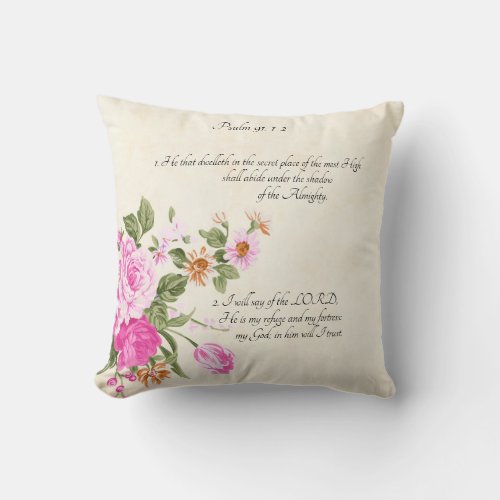 Psalm 911_2   throw pillow