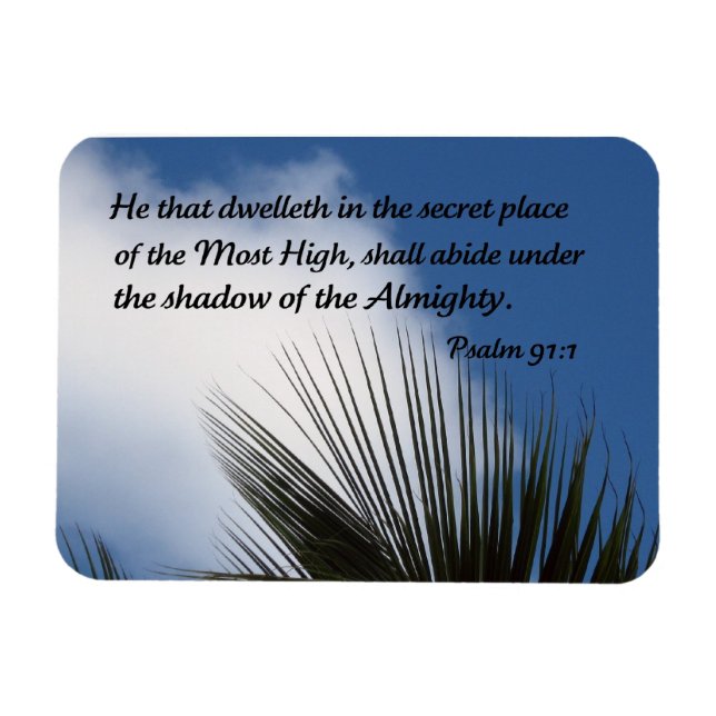 Psalm 91:1 magnet (Horizontal)