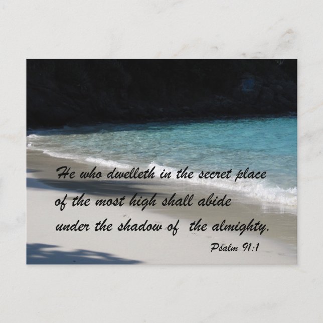 Psalm 91:1 postcard (Front)