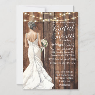 Psalm 91:2 Bridal Shower Invitation