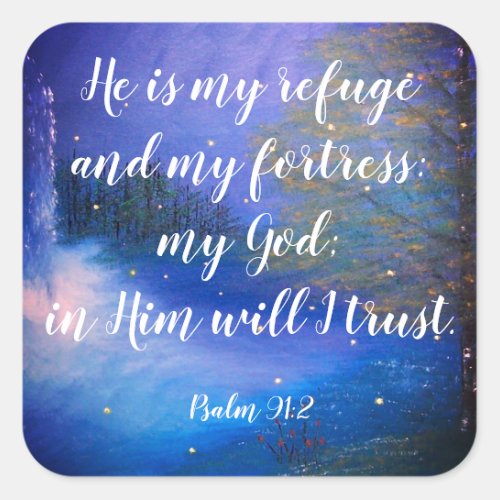Psalm 912 Christian Scripture Stickers