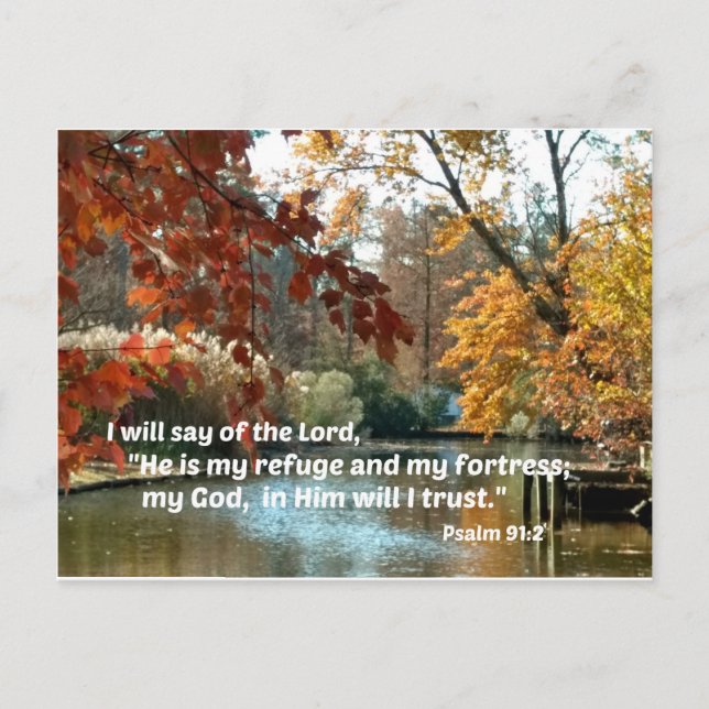 Psalm 91:2 I will say of the Lord Postcard (Front)