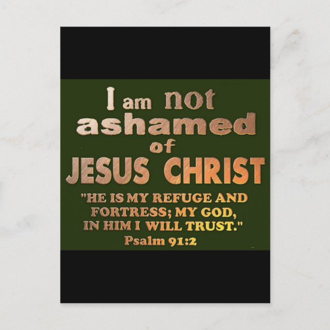 Psalm 91:2 postcard (Front)