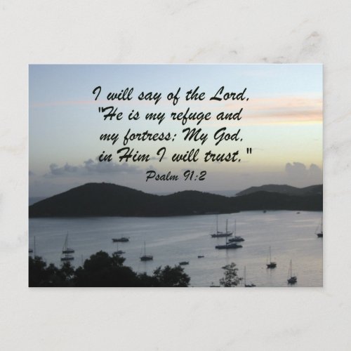 Psalm 912 postcard