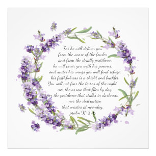 Psalm 91:3-6 photo print