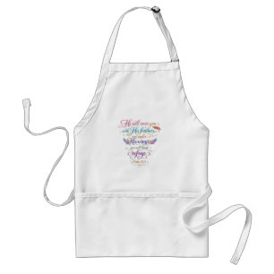 Psalm 91:4 adult apron