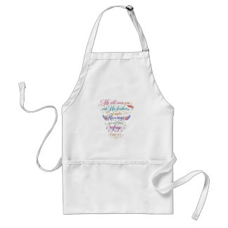 Psalm 91:4 adult apron