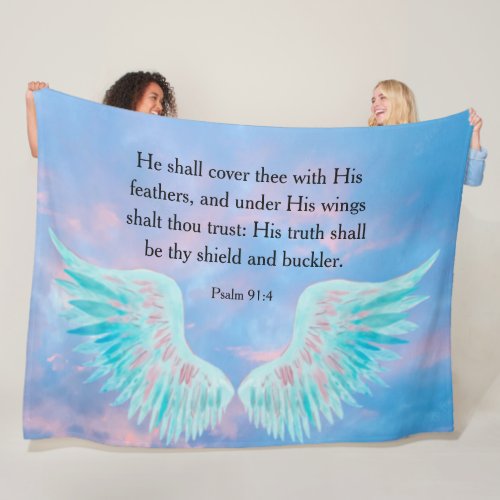 Psalm 914  fleece blanket