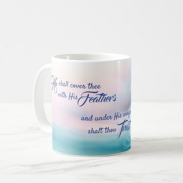 Psalm 91:4 King James Mug (Front Left)