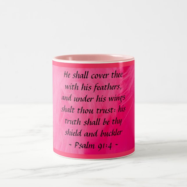 Psalm 91:4 mug (Center)