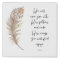 Psalm 91:4 | Scripture Wall Art | White Canvas