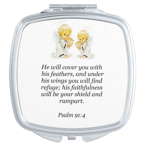 Psalm 914 Square Compact Mirror