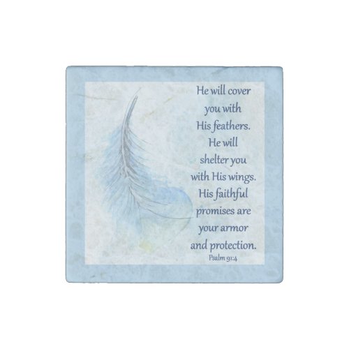 Psalm 914 Stone Magnet