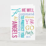 Psalm 91 Angels Scripture Get Well Sympathy Card