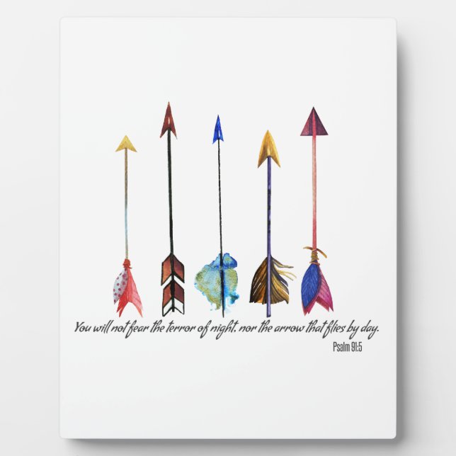 Psalm 91 Arrow Plaque (Front)