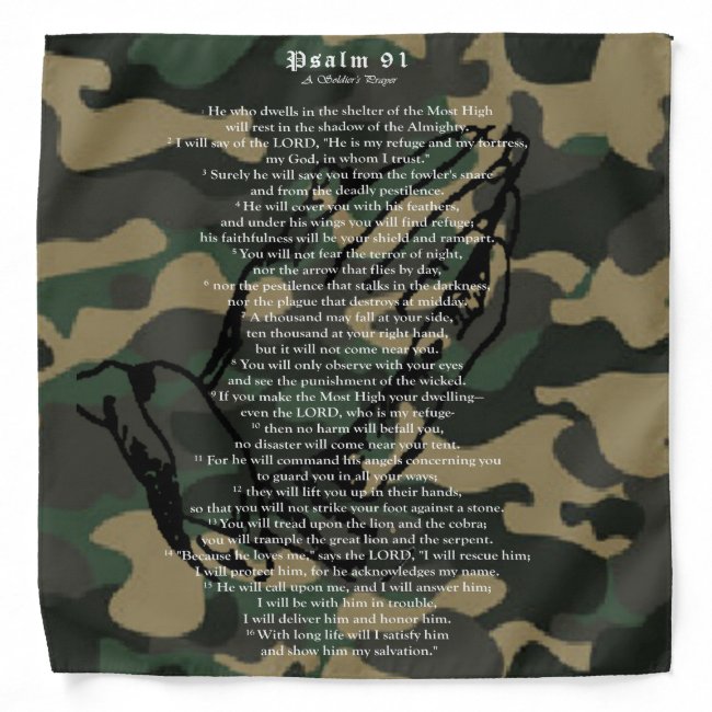 Psalm 91 Bandana 22x22