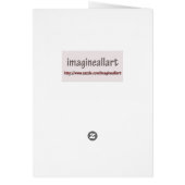 Psalm 91, Beams of light and flowers, folded card (Back)
