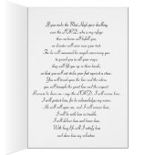 Psalm 91, Beams of light and flowers, folded card (Inside (Right))