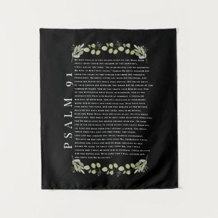 Psalm 91 Beautiful Eucalyptus Leaves Christian  Tapestry
