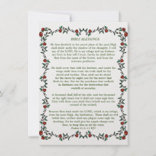 Psalm 91 Bible Blessings Card