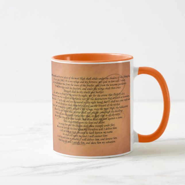 Psalm 91 Bible Verse Mug (Right)