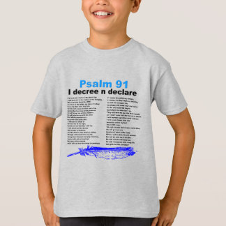 Psalm 91 Boys Christian Raglan Tshirt