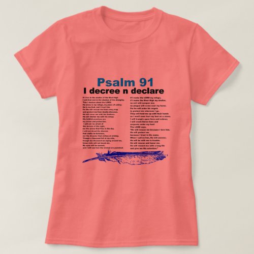 Psalm 91 Christian T_shirt