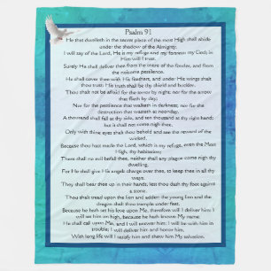Psalm 91 fleece blanket