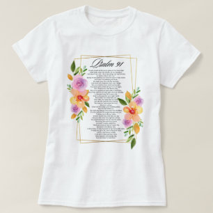 Psalm 91 Floral Geometric Frame T-Shirt