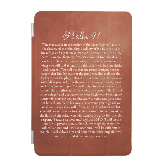 Psalm 91 for Protection iPad Mini Cover (Front)